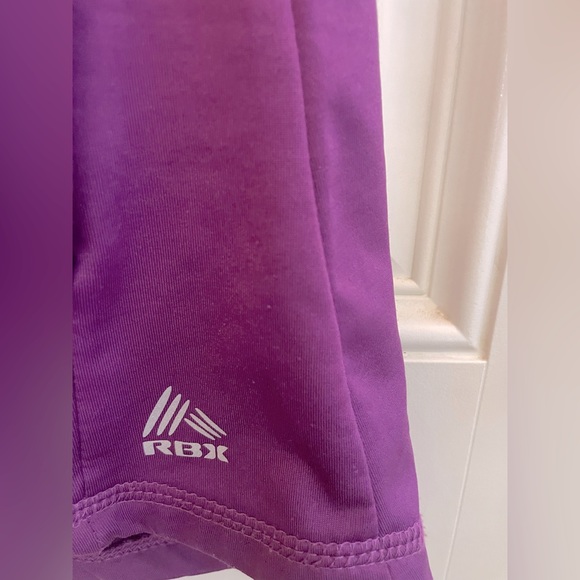 Purple RBX Medium Hoodie with reflective strip on each arm & thumb holes. - Picture 3 of 6